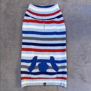 Striped Knit Skirt with Pocket